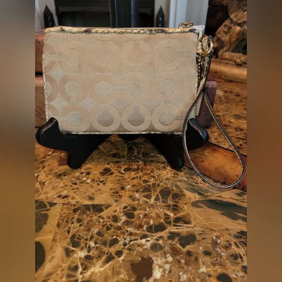 Coach wristlet with snake trim - Picture 2 of 6